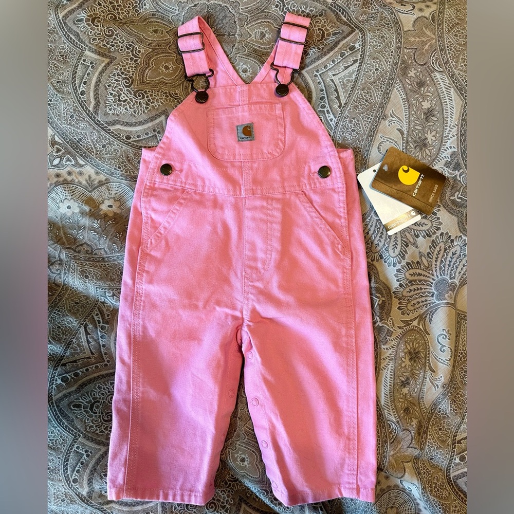 Carhartt Infant Girls Overalls NWT Size 9M
